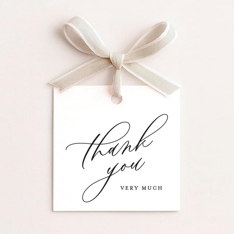 ThreeKin Collective ThreeKin Pack of 50 Thank You Gift Tags - Thank You Very Much - Image 5